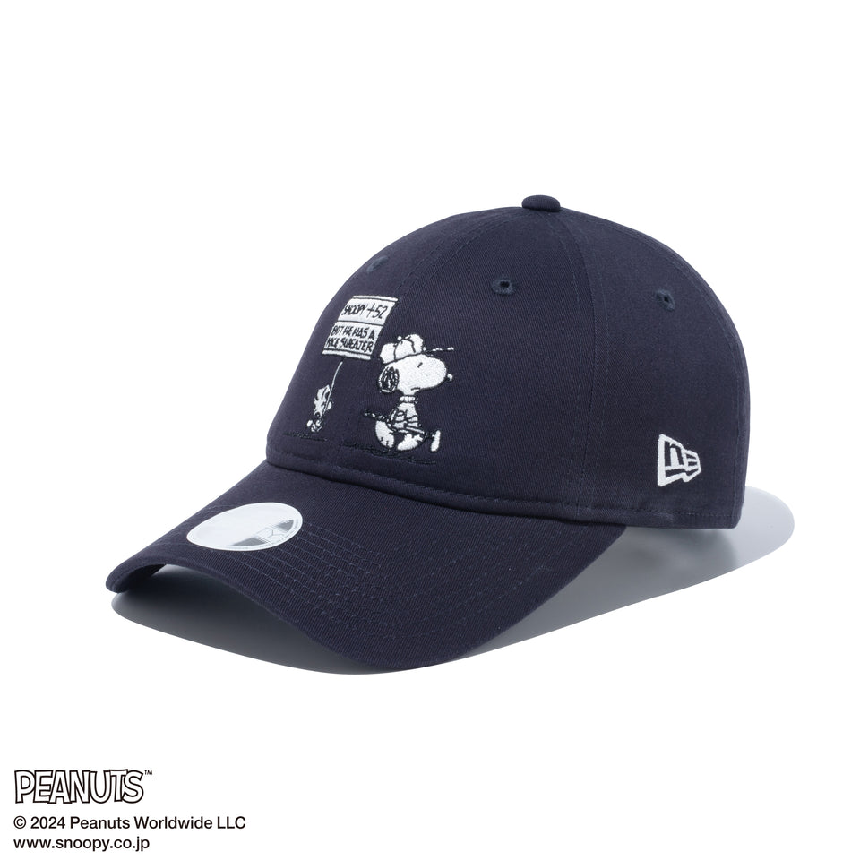 【ゴルフ】9TWENTY ロングバイザー PEANUTS ピーナッツ ネイビー