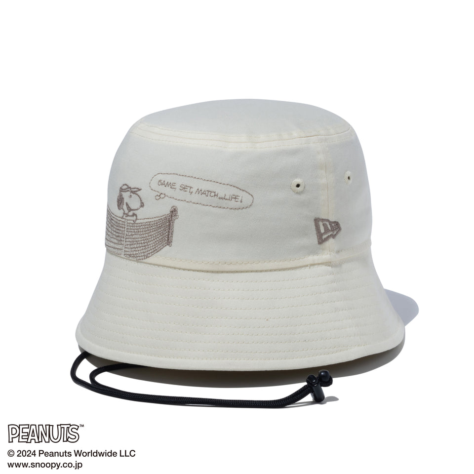 バケット01 セーラーブリム Sailor Brim PEANUTS ピーナッツ スヌーピー テニス クロームホワイト