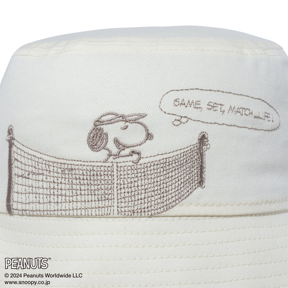 バケット01 セーラーブリム Sailor Brim PEANUTS ピーナッツ スヌーピー テニス クロームホワイト
