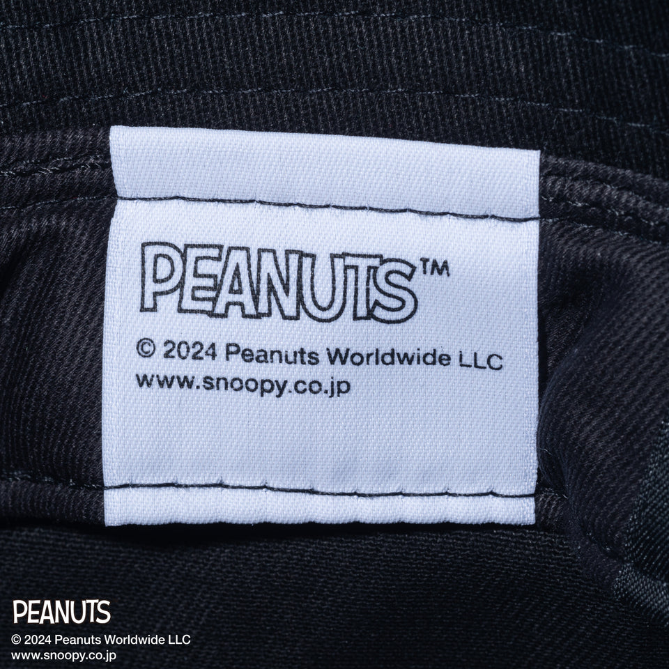 バケット01 セーラーブリム Sailor Brim PEANUTS ピーナッツ ウッドストック ラグビー ブラック