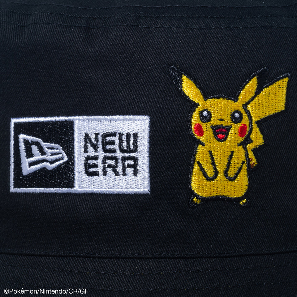 バケット01 リバーシブル Pokémon ポケモン ピカチュウ ブラック/イエロー
