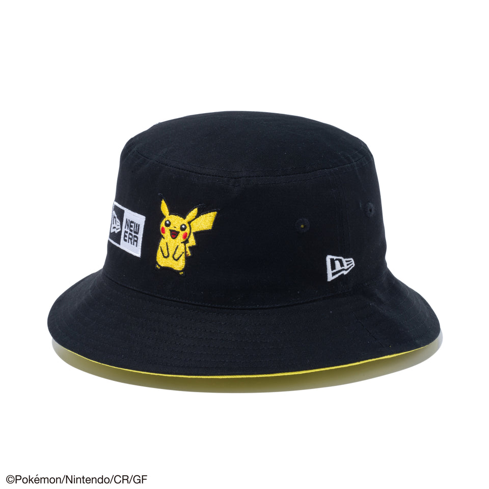 バケット01 リバーシブル Pokémon ポケモン ピカチュウ ブラック/イエロー