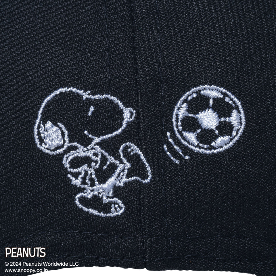 9FORTY PEANUTS ピーナッツ チャーリー・ブラウン スヌーピー サッカー ブラック