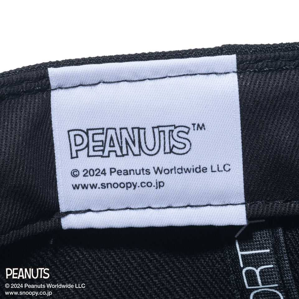 9FORTY PEANUTS ピーナッツ チャーリー・ブラウン スヌーピー サッカー ブラック