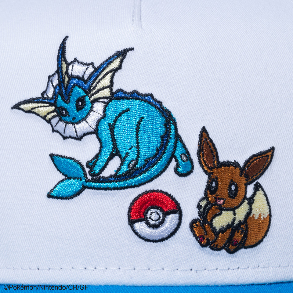 9FORTY A-Frame トラッカー Pokémon ポケモン イーブイ シャワーズ ホワイト/ブルー