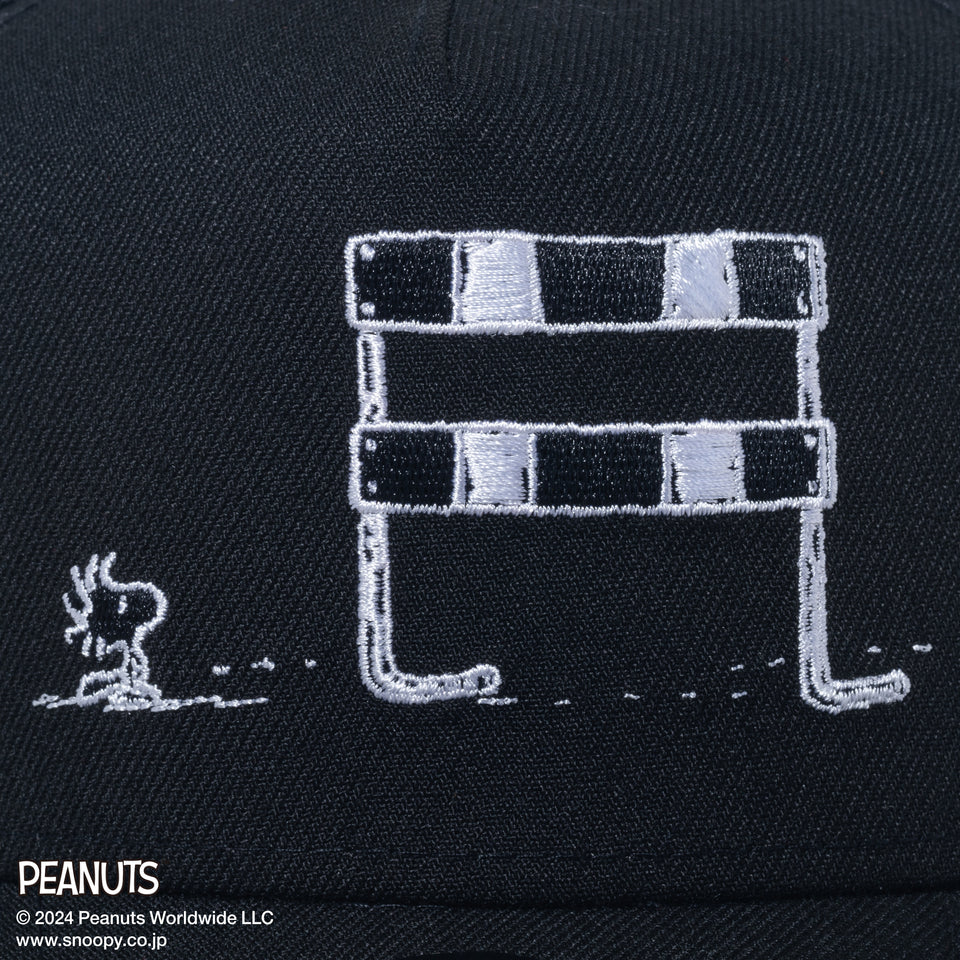 9FORTY A-Frame トラッカー PEANUTS ピーナッツ ウッドストック ハードル ブラック