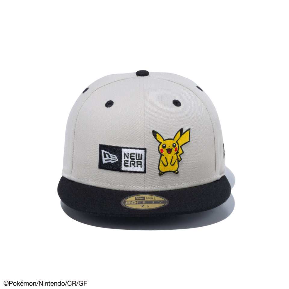 59FIFTY Pokémon ポケモン ピカチュウ ボックスロゴ ストーン ブラックバイザー