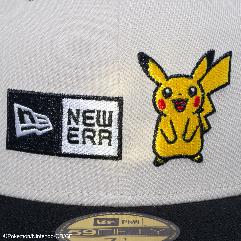 59FIFTY Pokémon ポケモン ピカチュウ ボックスロゴ ストーン ブラックバイザー