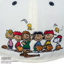 59FIFTY PEANUTS ピーナッツ スヌーピー 野球 クロームホワイト ネイビーバイザー