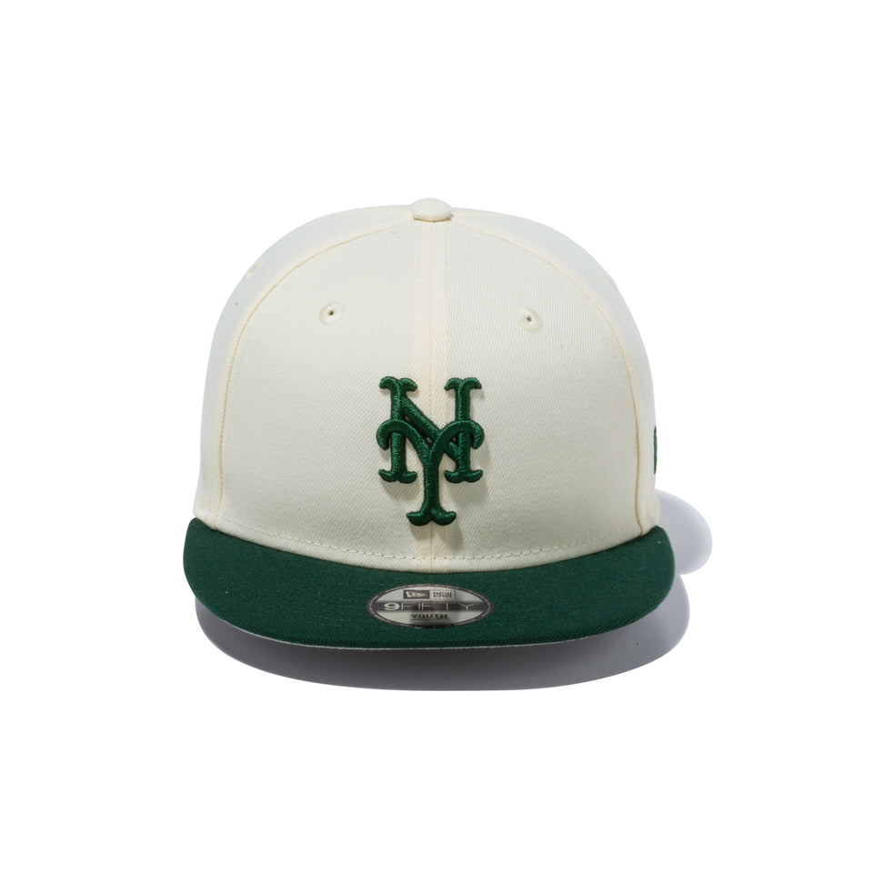 Youth 9FIFTY powered by GORO（min-nano）ニューヨーク・メッツ ワインコルク ダークグリーンバイザー