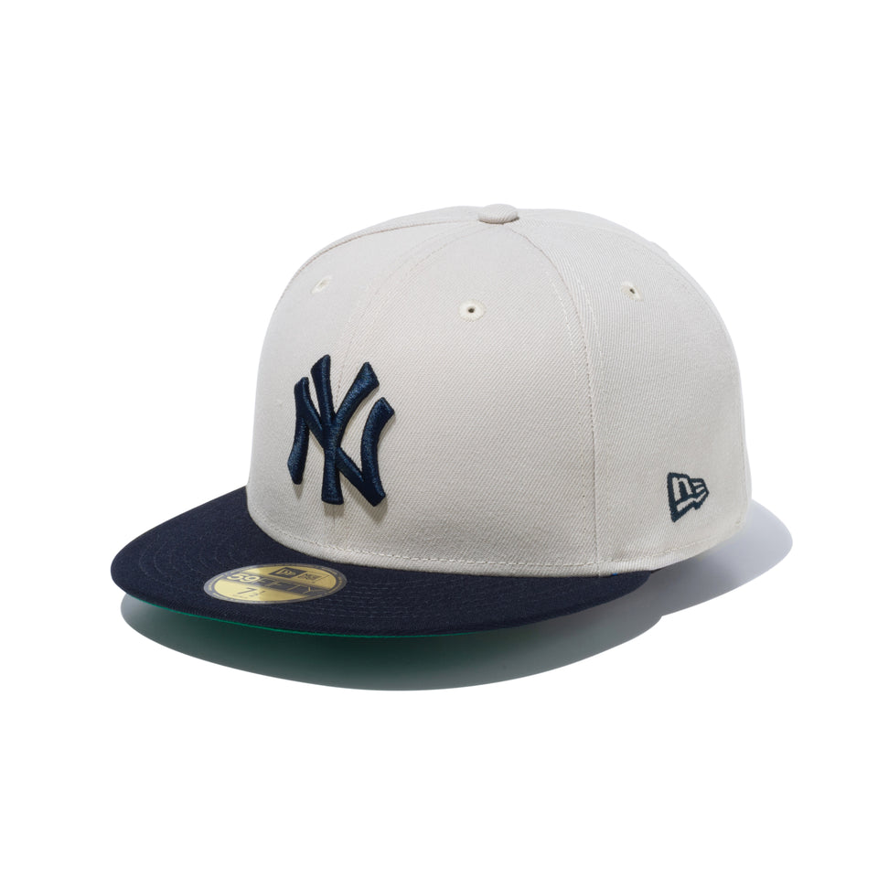 59FIFTY powered by GORO（min-nano）ニューヨーク・ヤンキース ストーン ネイビーバイザー