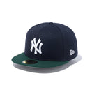 59FIFTY powered by GORO（min-nano）ニューヨーク・ヤンキース ネイビー ダークグリーンバイザー