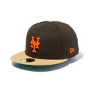 59FIFTY powered by GORO（min-nano）ニューヨーク・メッツ ブラウンスウェード ブロンズバイザー