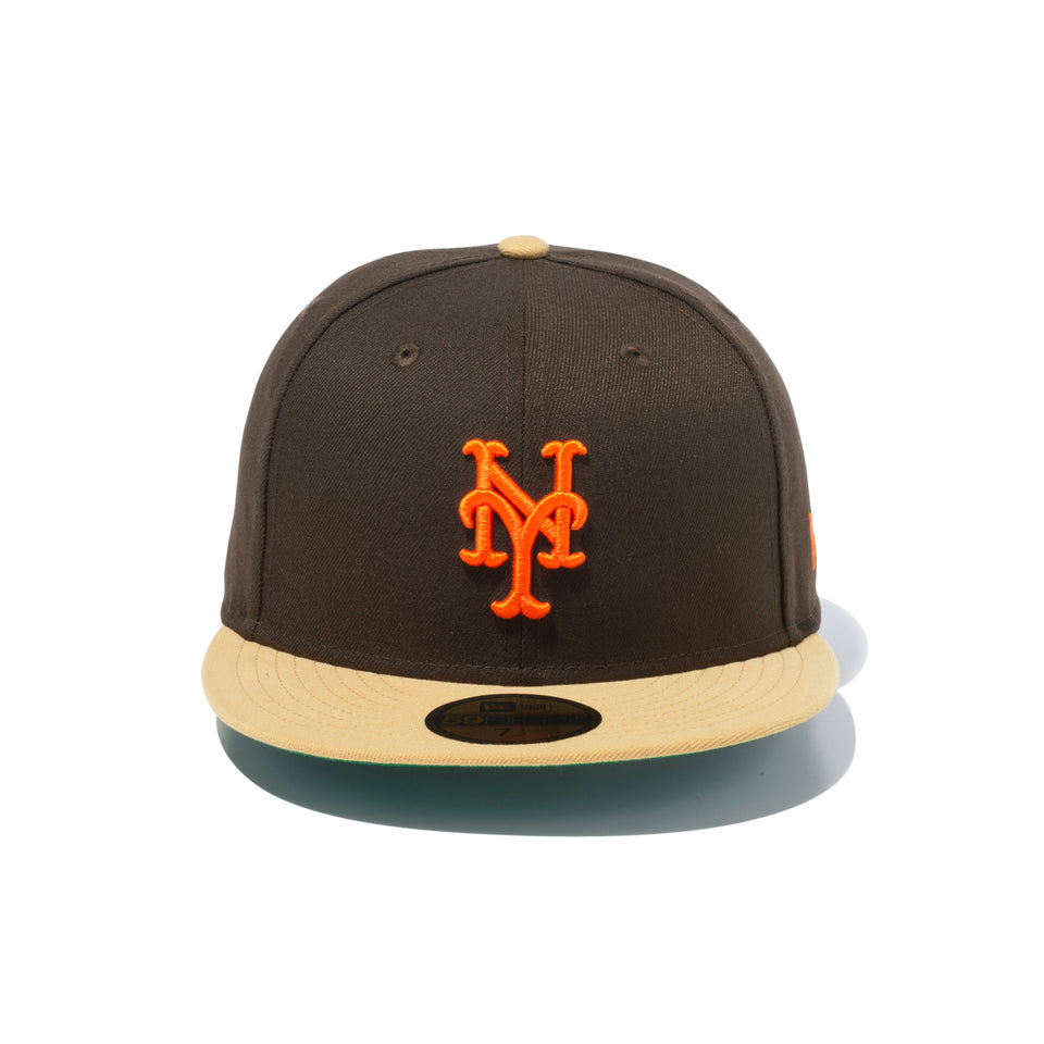 59FIFTY powered by GORO（min-nano）ニューヨーク・メッツ ブラウンスウェード ブロンズバイザー