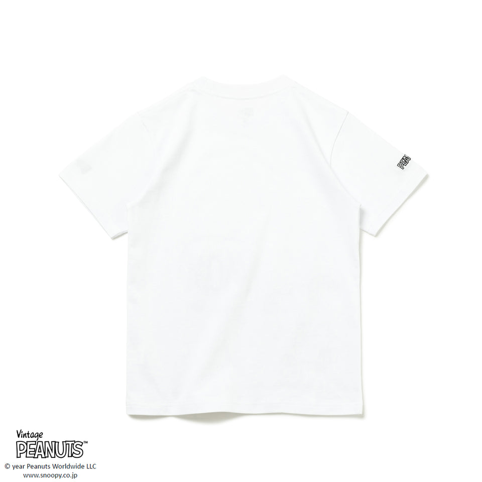 Youth 半袖 コットンTシャツ PEANUTS ピーナッツ スヌーピー ホワイト