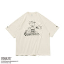 半袖 オーバーサイズド コットン Tシャツ PEANUTS ピーナッツ チャーリー・ブラウン 野球 ストーン