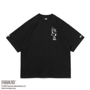 半袖 オーバーサイズド コットン Tシャツ PEANUTS ピーナッツ スヌーピー ウッドストック 野球 ブラック