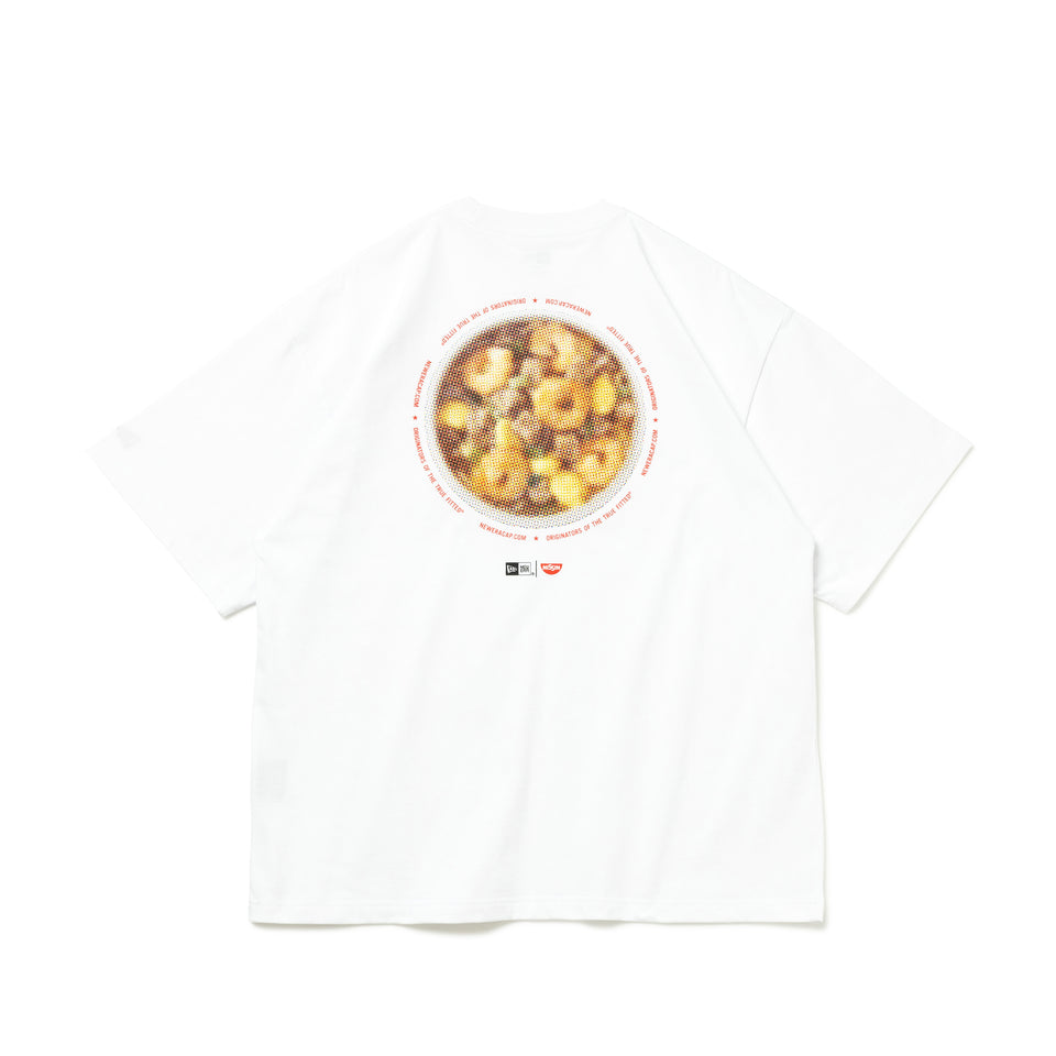 半袖 オーバーサイズド コットン ポケット Tシャツ CUP NOODLE カップヌードル レギュラ味 ホワイト