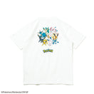 半袖 コットン Tシャツ Pokémon ポケモン ピカチュウ イーブイフレンズ ホワイト レギュラーフィット
