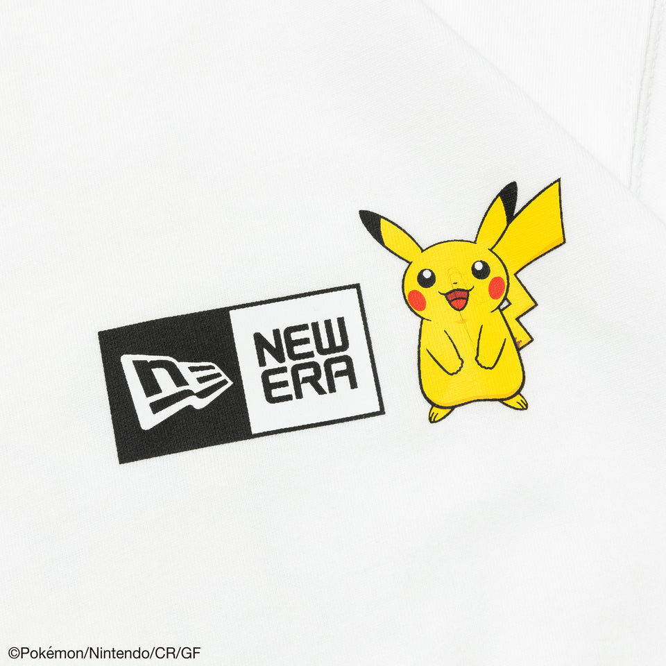 半袖 コットン Tシャツ Pokémon ポケモン ピカチュウ イーブイフレンズ ホワイト レギュラーフィット