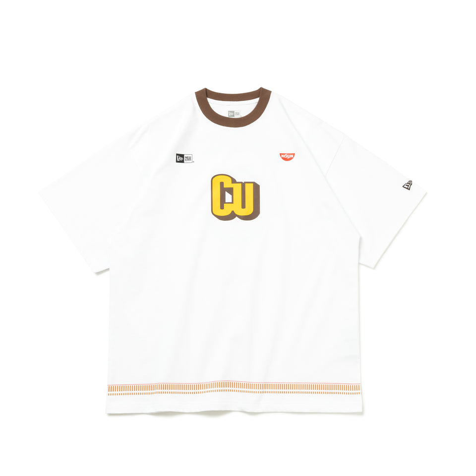 半袖 コットン Tシャツ CUP NOODLE カップヌードル カレー味 ホワイト レギュラーフィット