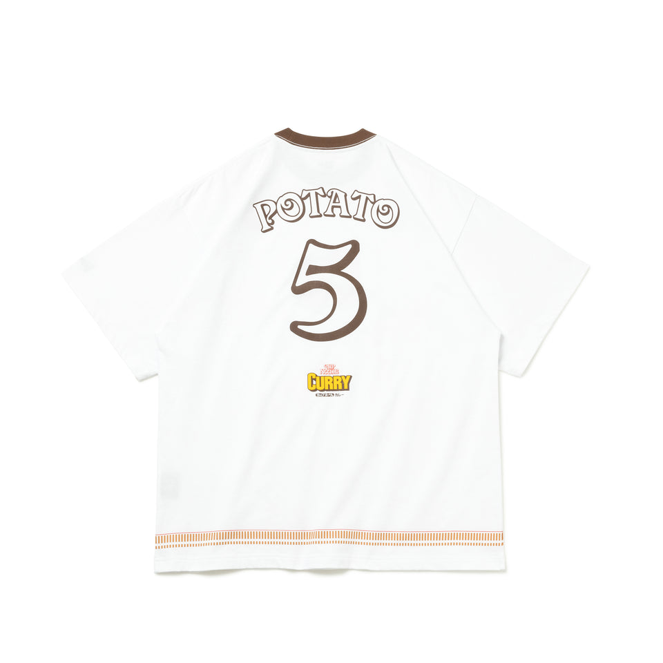 半袖 コットン Tシャツ CUP NOODLE カップヌードル カレー味 ホワイト レギュラーフィット