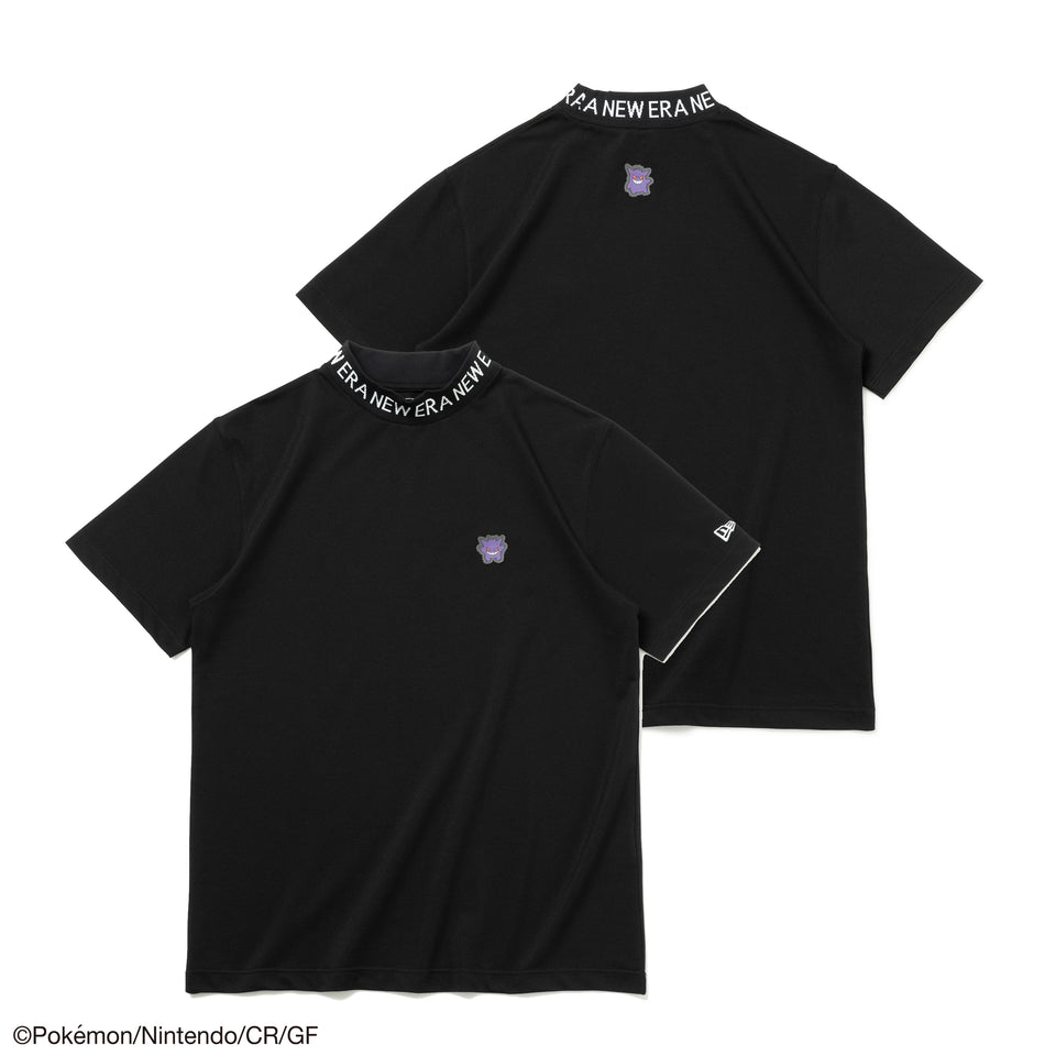 【ゴルフ】 半袖 ミッドネック パフォーマンス Tシャツ Pokémon ポケモン ゲンガーブラック