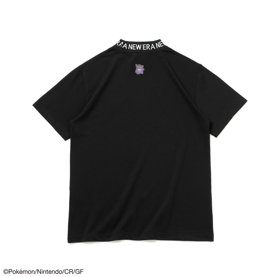【ゴルフ】 半袖 ミッドネック パフォーマンス Tシャツ Pokémon ポケモン ゲンガーブラック