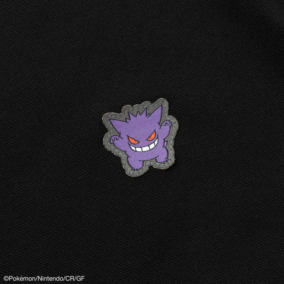 【ゴルフ】 半袖 ミッドネック パフォーマンス Tシャツ Pokémon ポケモン ゲンガーブラック