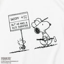 【ゴルフ】半袖 鹿の子 ミッドネック Tシャツ PEANUTS ピーナッツ ホワイト