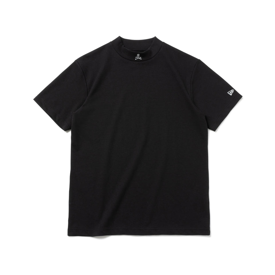 【ゴルフ】 半袖 ミッドネック パフォーマンス Tシャツ MASTERMIND WORLD ブラック