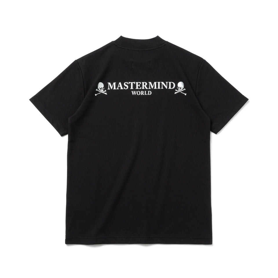 【ゴルフ】 半袖 ミッドネック パフォーマンス Tシャツ MASTERMIND WORLD ブラック