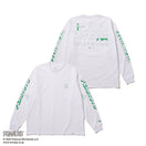 長袖 オーバーサイズド コットン Tシャツ PEANUTS ピーナッツ ホワイト