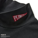 【ゴルフ】 長袖 ハイカラー パフォーマンス Tシャツ PEANUTS ピーナッツ ブラック