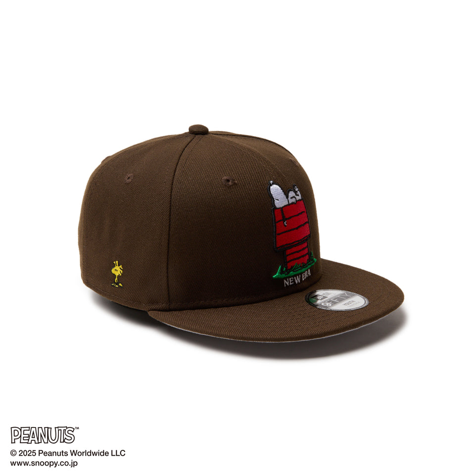 Youth 9FIFTY PEANUTS ピーナッツ スヌーピー ウッドストック ウォルナット