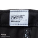 Youth 9TWENTY PEANUTS ピーナッツ スヌーピー ウッドストック フェルトパッチ ブラック