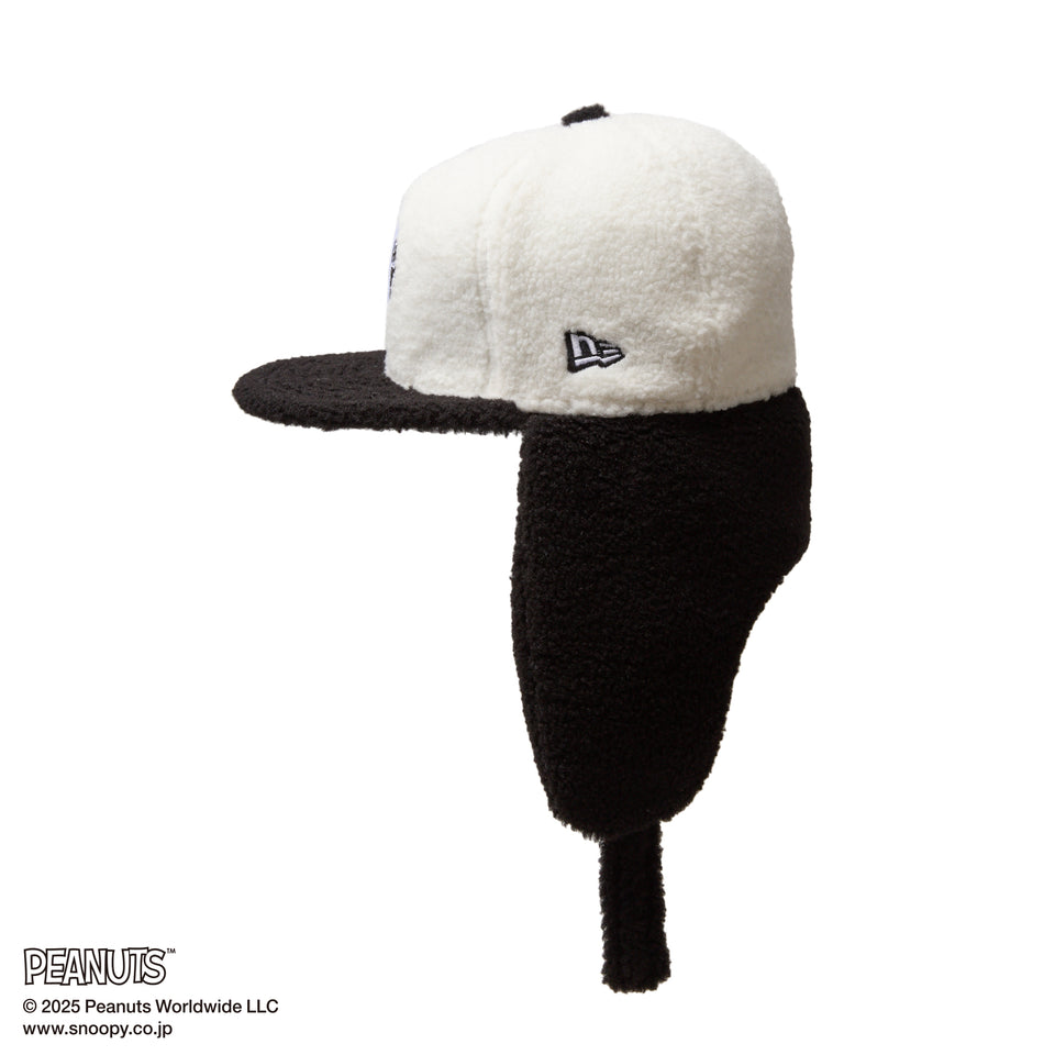 Kid's 59FIFTY Dog Ear ドッグイヤー PEANUTS ピーナッツ ホワイト ブラックバイザー