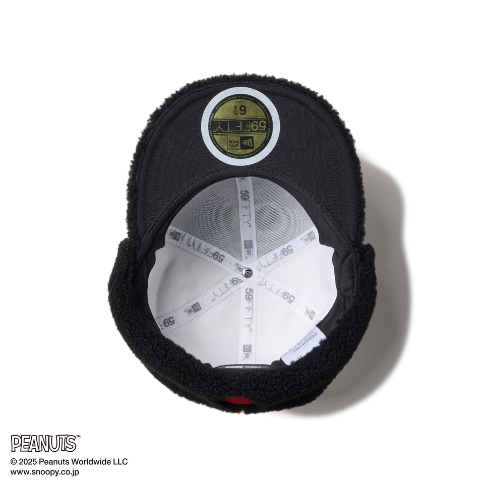Kid's 59FIFTY Dog Ear ドッグイヤー PEANUTS ピーナッツ ホワイト ブラックバイザー