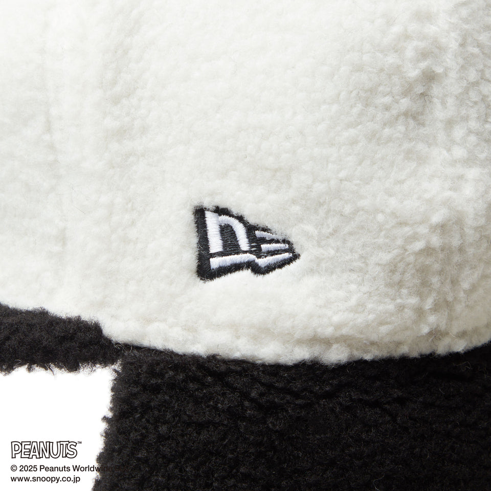 Kid's 59FIFTY Dog Ear ドッグイヤー PEANUTS ピーナッツ ホワイト ブラックバイザー