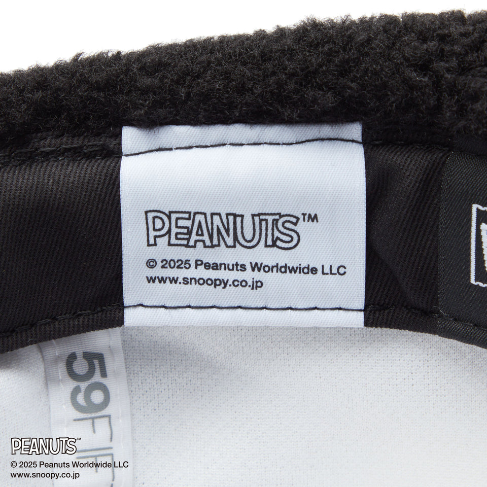 Kid's 59FIFTY Dog Ear ドッグイヤー PEANUTS ピーナッツ ホワイト ブラックバイザー
