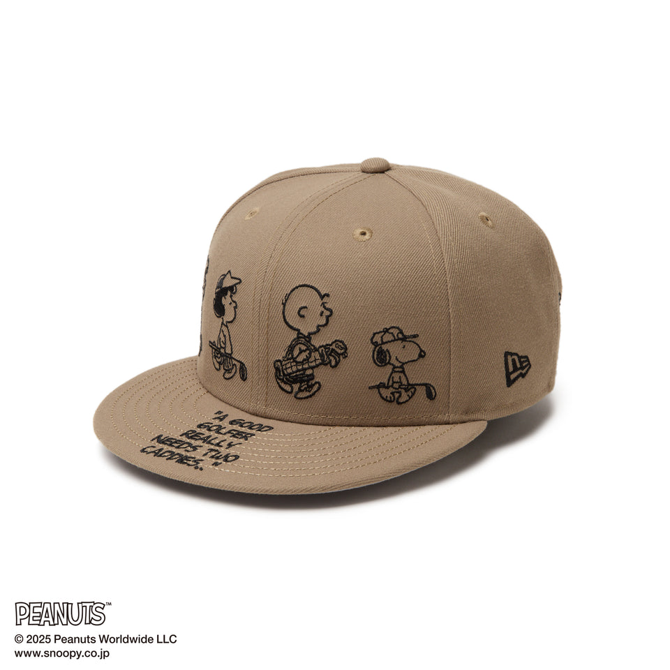 【ゴルフ】 9FIFTY PEANUTS ピーナッツ メッセージ ブリティッシュカーキ