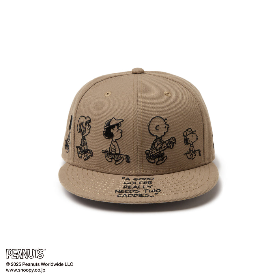 【ゴルフ】 9FIFTY PEANUTS ピーナッツ メッセージ ブリティッシュカーキ