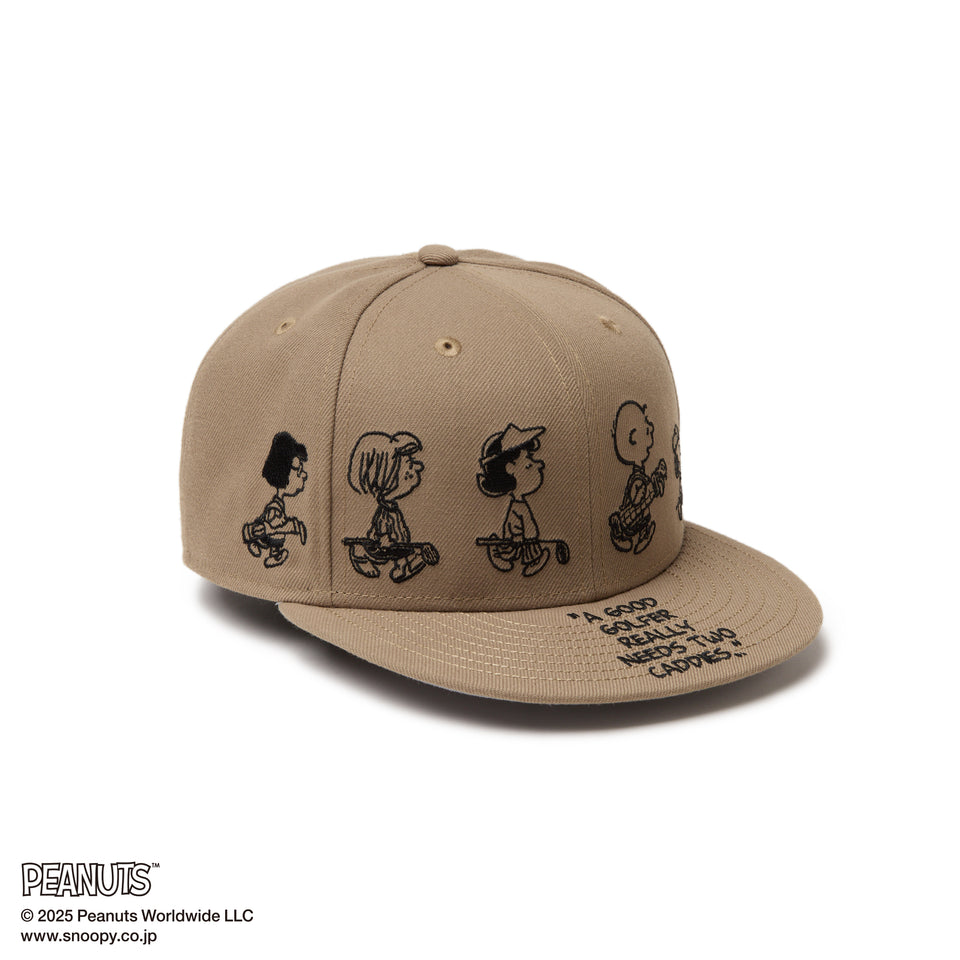 【ゴルフ】 9FIFTY PEANUTS ピーナッツ メッセージ ブリティッシュカーキ