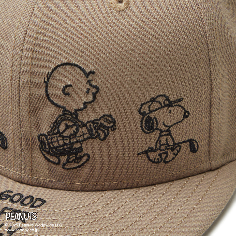 【ゴルフ】 9FIFTY PEANUTS ピーナッツ メッセージ ブリティッシュカーキ