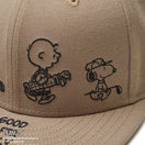 【ゴルフ】 9FIFTY PEANUTS ピーナッツ メッセージ ブリティッシュカーキ
