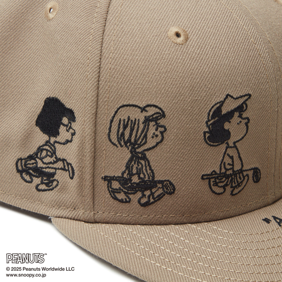 【ゴルフ】 9FIFTY PEANUTS ピーナッツ メッセージ ブリティッシュカーキ