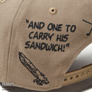 【ゴルフ】 9FIFTY PEANUTS ピーナッツ メッセージ ブリティッシュカーキ