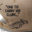 【ゴルフ】 9FIFTY PEANUTS ピーナッツ メッセージ ブリティッシュカーキ