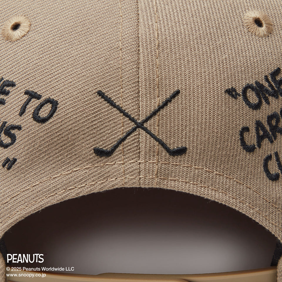 【ゴルフ】 9FIFTY PEANUTS ピーナッツ メッセージ ブリティッシュカーキ