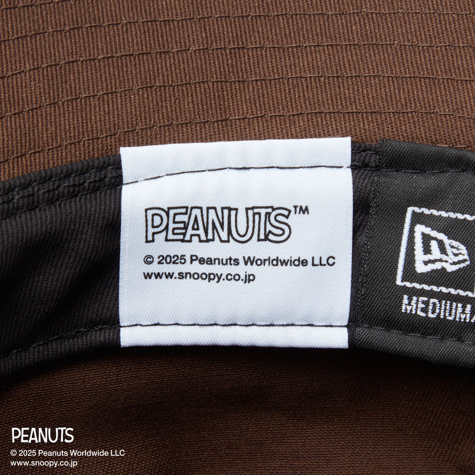 バケット01 PEANUTS ピーナッツ レザーパッチ ウォルナット